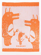 Blue Q Kitchen Towel - woven jacquard Cotton Kitchen Towel -  Hangry