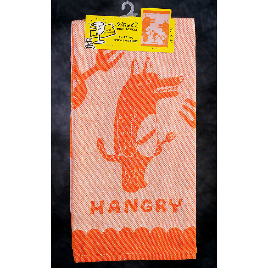 Blue Q Kitchen Towel - woven jacquard Cotton Kitchen Towel -  Hangry