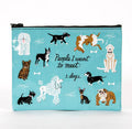 Eco, Recycled Zipper Pouch - People to Meet:  Dogs - Blue Q