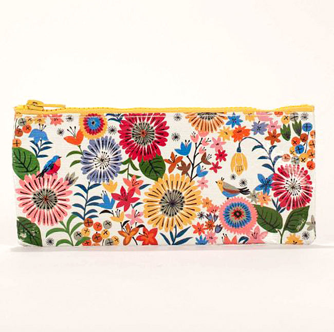 Flower Field Pencil Case - Blue Q