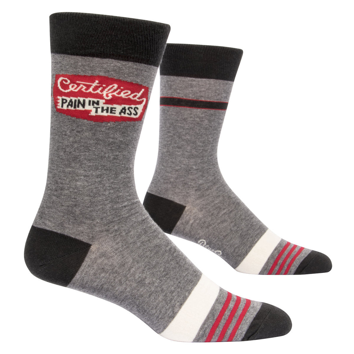 MEN's Crew Socks - Certified Pain in the Ass - Blue Q