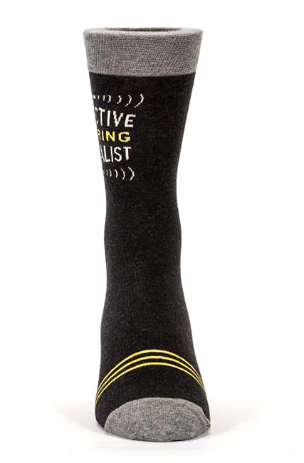 SALE: MEN's Crew Socks - Selective Hearing Specialist - Blue Q