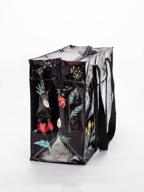 Blue Q shoulder Tote - Plant Study - Eco Recycled - Zippered With Pocket