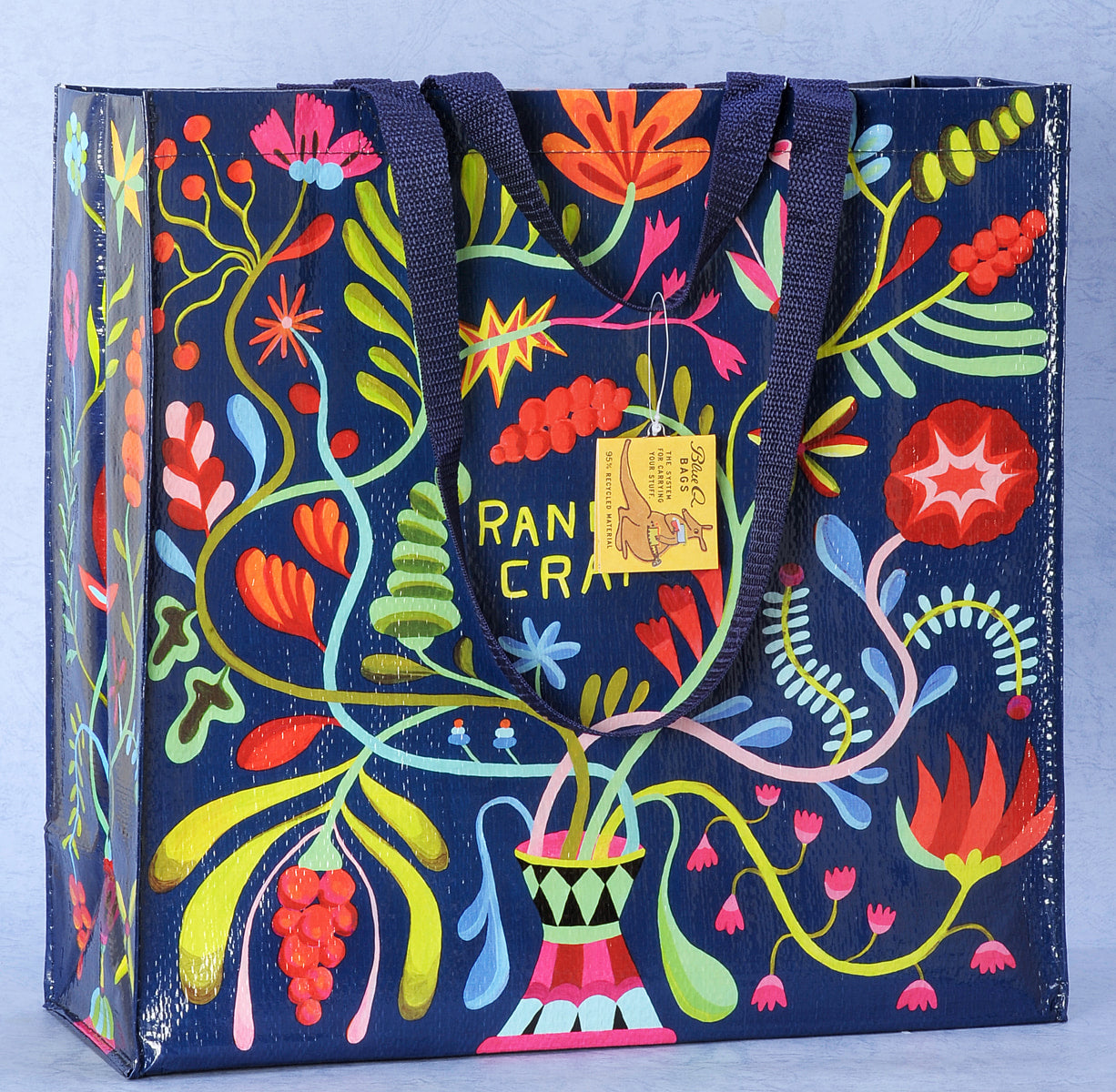 Random Crap Blue Q Shopper Bag - Reusable Shopping Bags