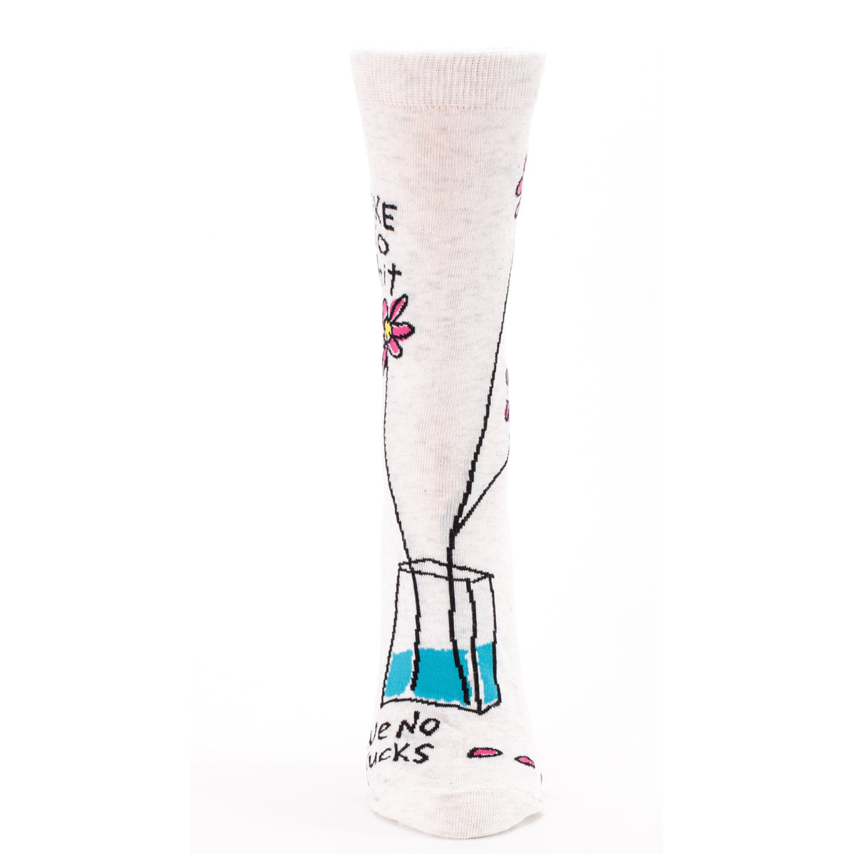 Take No Shit Give No Fucks  - Blue Q Women's Crew Socks