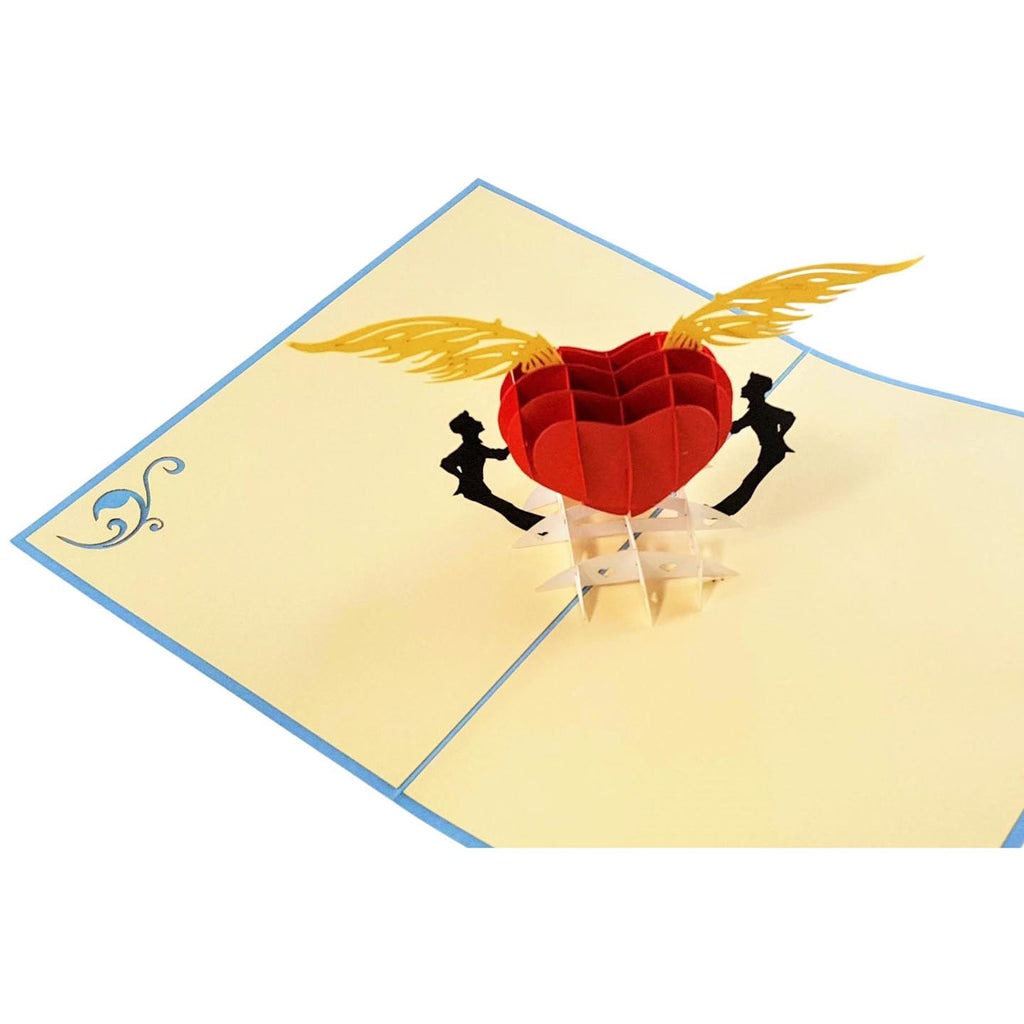 SALE:  Pop Up Gay Heart Card - by IGT cards