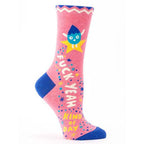 SALE:  Women's Crew Socks -  Fuck Yeah Kind of Day  - Blue Q