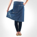 SALE: Twisted Wares Unisex Denim Half Apron:  HBIC Head Bitch in Charge
