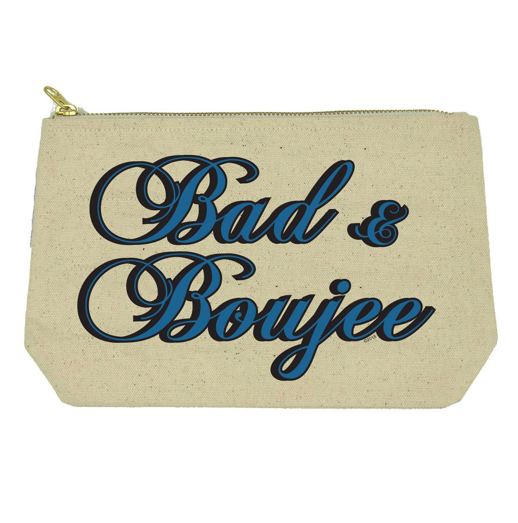 Bad & Boujee canvas and lined Twisted Wares Toiletries Bag