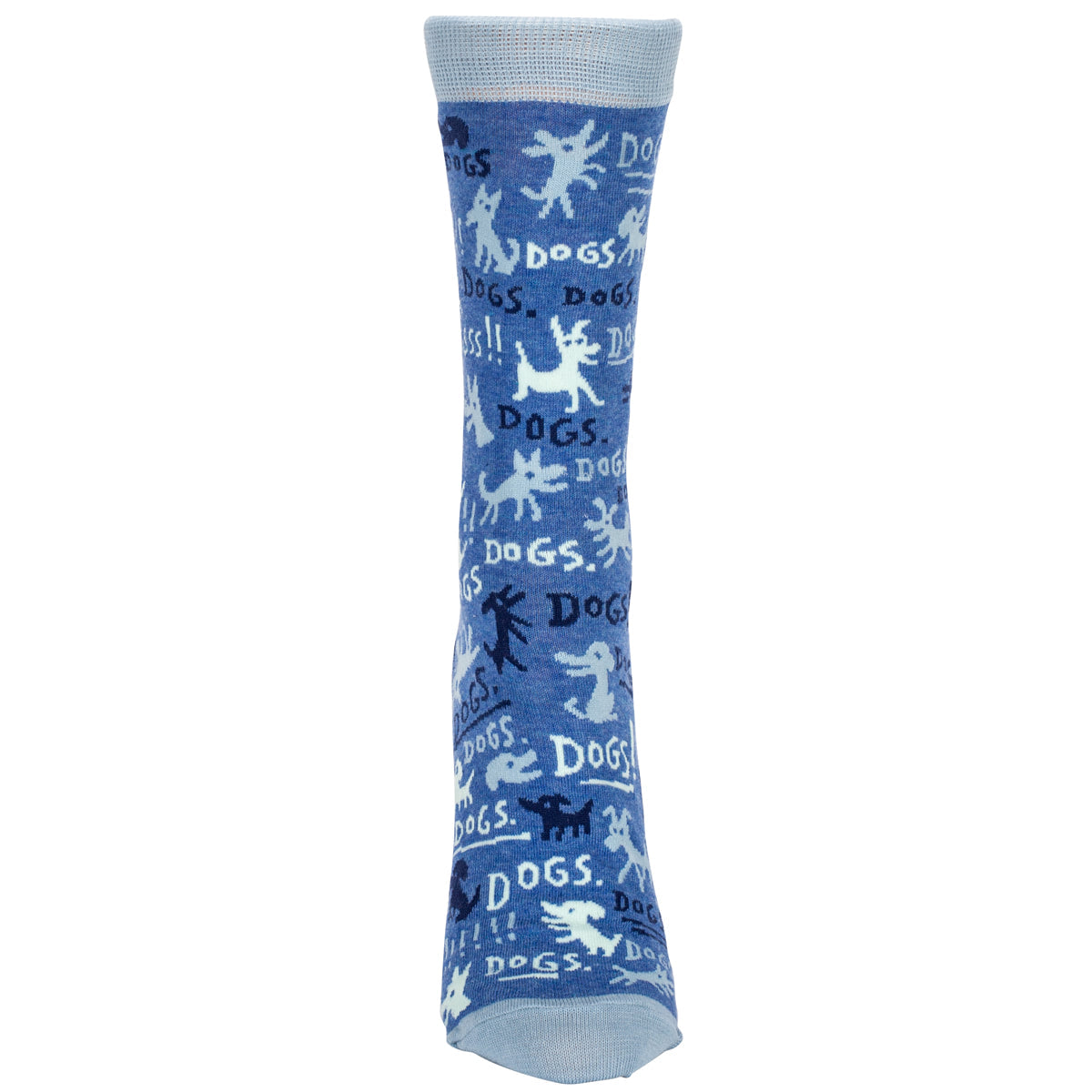 Women's Crew Socks -  DOGS - Blue Q