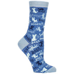 Women's Crew Socks -  DOGS - Blue Q