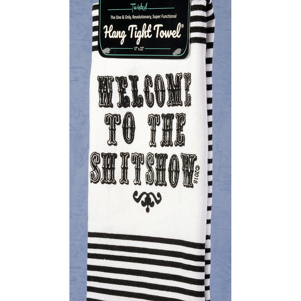 Twisted Wares Hang Tight Terry Towel - Welcome to the Shitshow