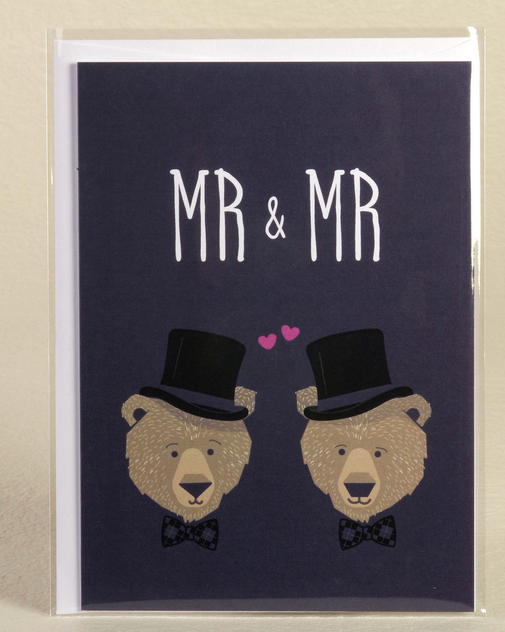 SALE:  Mr. & Mr. Gay bear wedding card  by Peas & Cukes