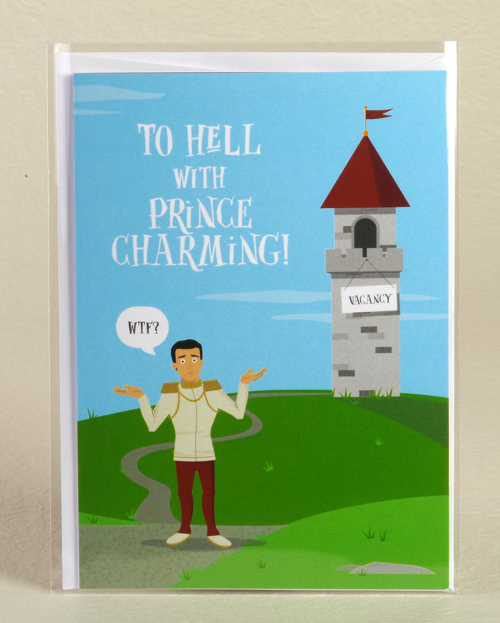 SALE:  Lesbian fairy tale love card - by Peas & Cukes