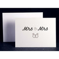 SALE:  Mrs. and Mrs. Wedding Card (Rings) by Peas & Cukes