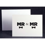 SALE:  Mr. and Mr. Wedding Card (bowties) by Peas & Cukes