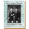 SALE:  Married Gents for same sex couple greeting card by Umlaut Brooklyn