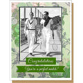 SALE:  Men - Perfect Match Same Sex Greeting Card by Umlaut Brooklyn