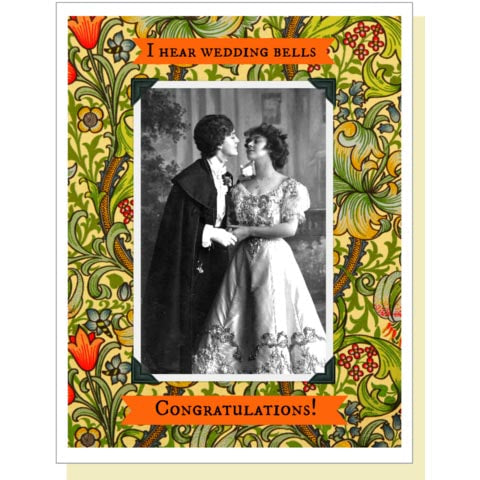 SALE:  Women - Wedding Bells - Same Sex Greeting Card by Umlaut Brooklyn