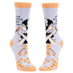 Women's Crew Socks -   You're Beautiful Don't Change  - Blue Q