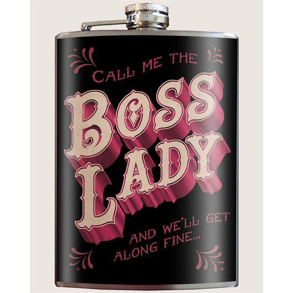 Boss Lady lead free flask by Lucky Jack fka Trixie and Milo