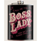 Boss Lady lead free flask by Lucky Jack fka Trixie and Milo