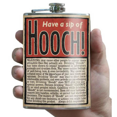 Hooch lead free flask by Lucky jack fka Trixie and Milo