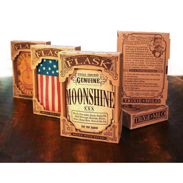 Medicine lead free flask by Lucky Jack fka Trixie and Milo