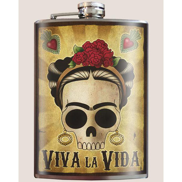 Viva La Vida lead free flask by Lucky Jack fka Trixie and Milo