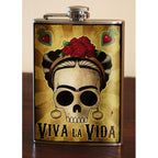 Viva La Vida lead free flask by Lucky Jack fka Trixie and Milo