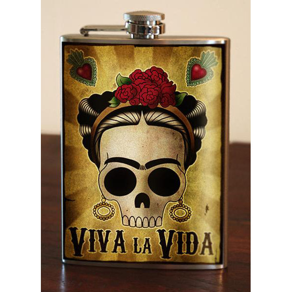 Viva La Vida lead free flask by Lucky Jack fka Trixie and Milo