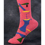 Women's Crew Socks -   My Favorite Salad is Wine  - Blue Q