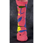 Women's Crew Socks -   My Favorite Salad is Wine  - Blue Q