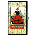 I Chose The Road Less Traveled Business Card Case by Umlaut Brooklyn