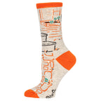 My Cat is Cool as Fuck Women's Crew Socks   - Blue Q