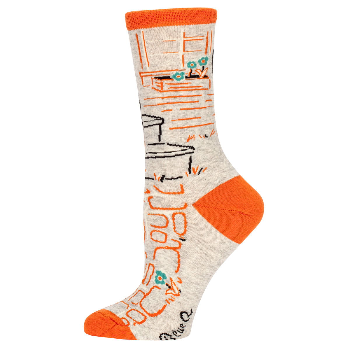 My Cat is Cool as Fuck Women's Crew Socks   - Blue Q