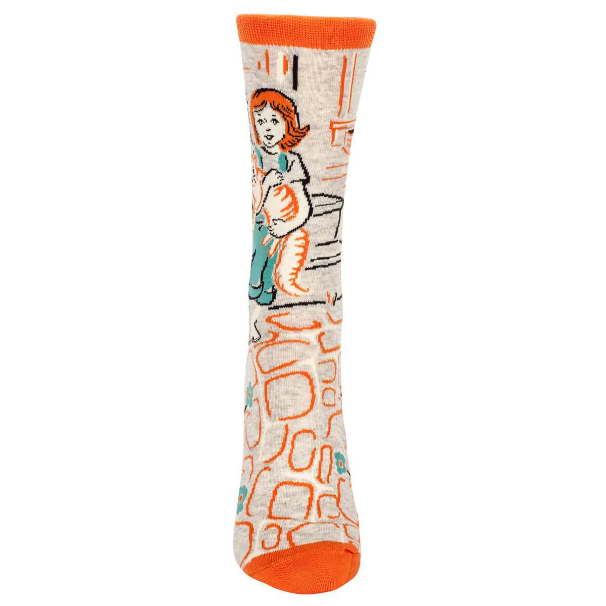 My Cat is Cool as Fuck Women's Crew Socks   - Blue Q