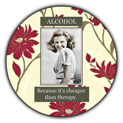 Red Coaster Set by Umlaut Brooklyn - 4 unique designs