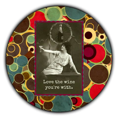 Red Coaster Set by Umlaut Brooklyn - 4 unique designs