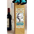 With Her New Prescription She Could Clearly See It Was Time For More Wine - Eco Wine or Bottle Bag by Umlaut Brooklyn