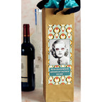 With Her New Prescription She Could Clearly See It Was Time For More Wine - Eco Wine or Bottle Bag by Umlaut Brooklyn