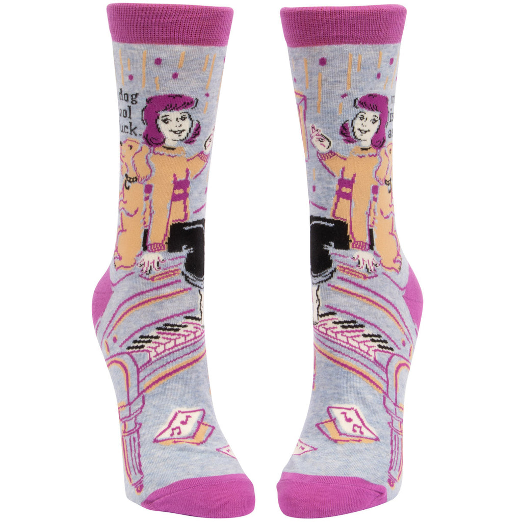 Women's Crew Socks - My Dog is Cool as Fuck