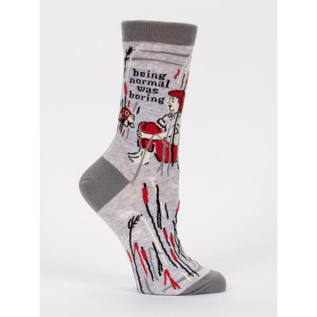 Women's Crew Socks - Being Normal Was Boring