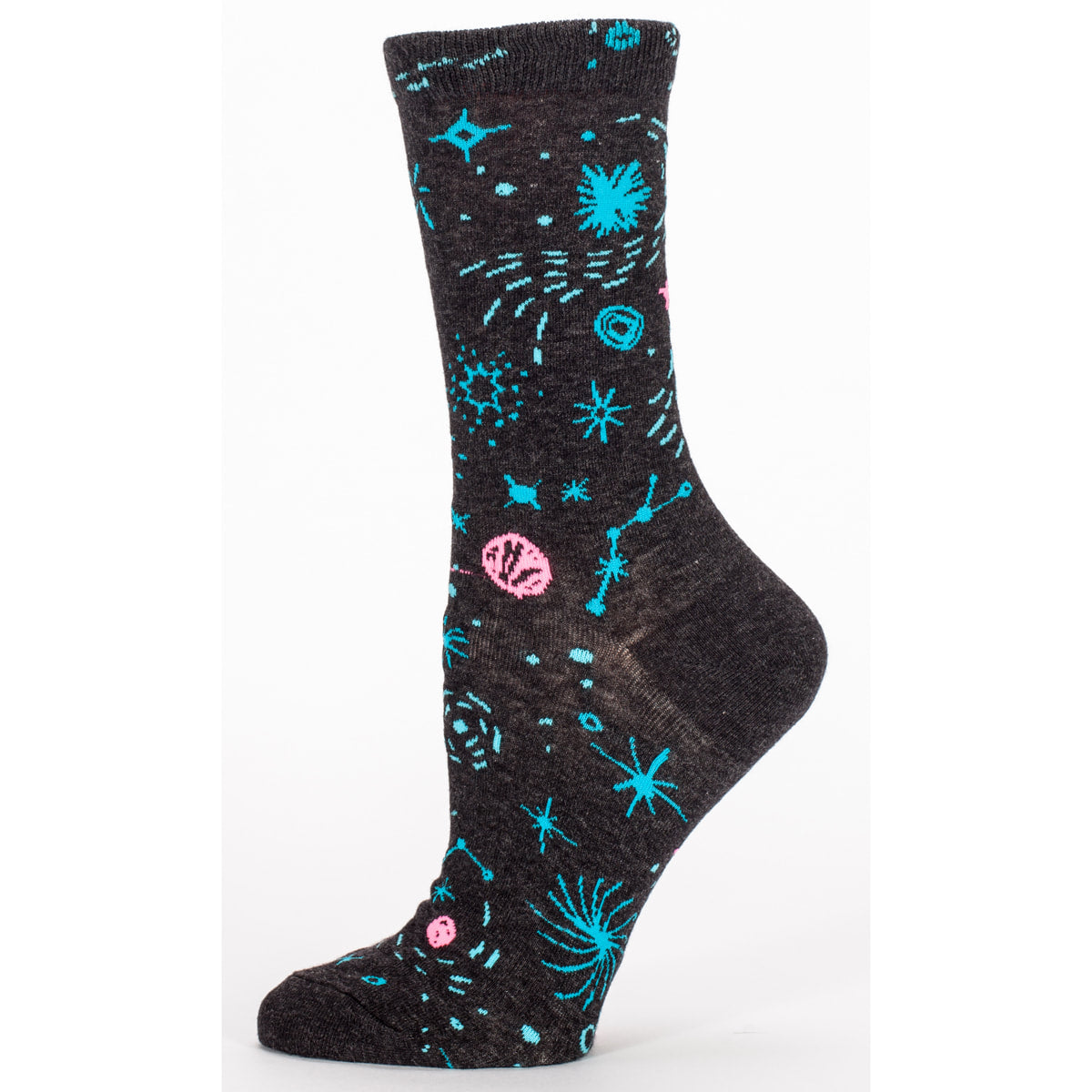 Women's Crew Socks -  Space Cadet  - Blue Q