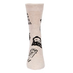 MEN's Crew Socks - Get a Load of These Whiskers - Blue Q