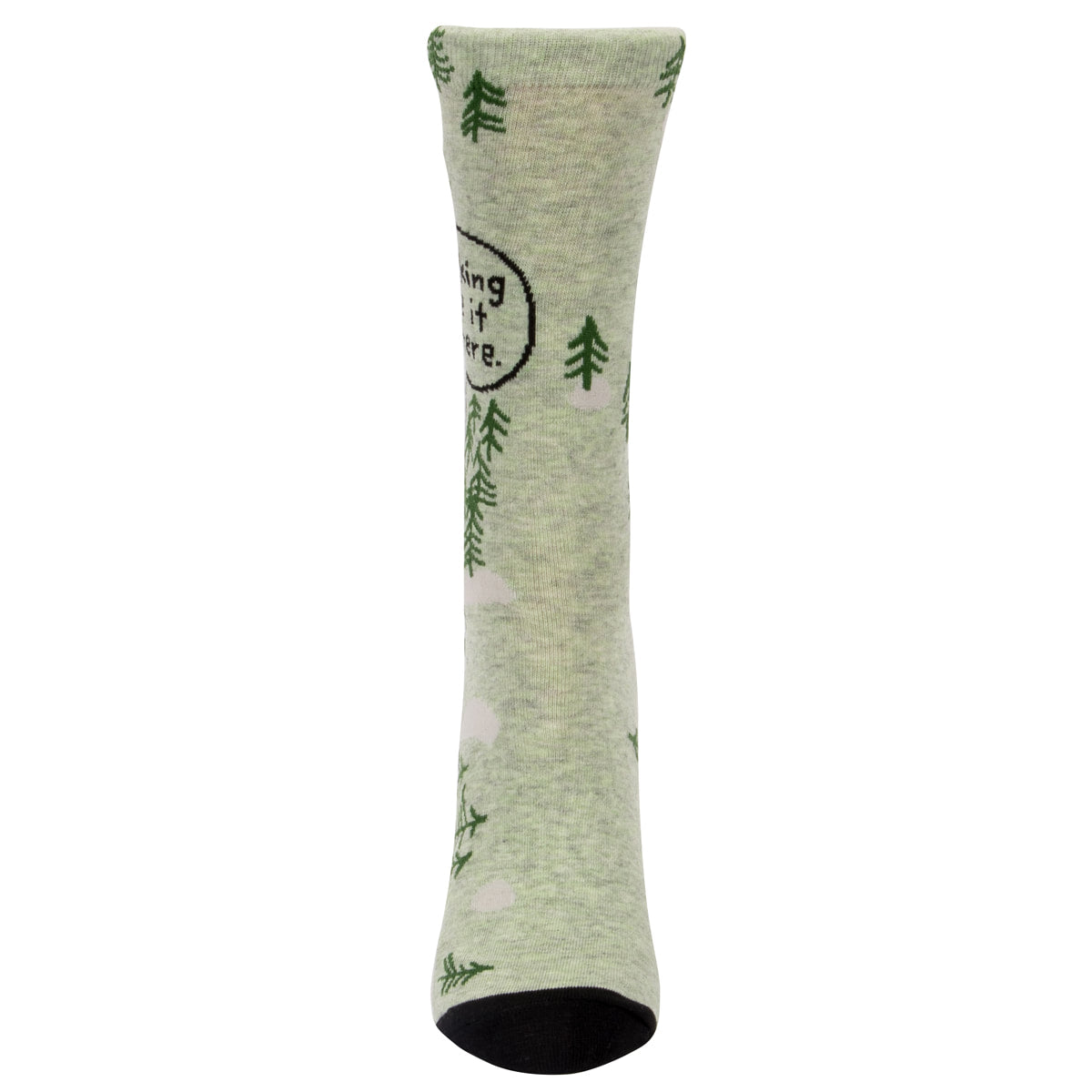 Blue Q Women's Crew Socks - I Fucking Love It Out Here - woods