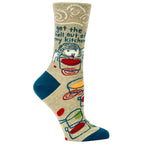 Blue Q Women's Crew Socks - Get the hell out of my kitchen
