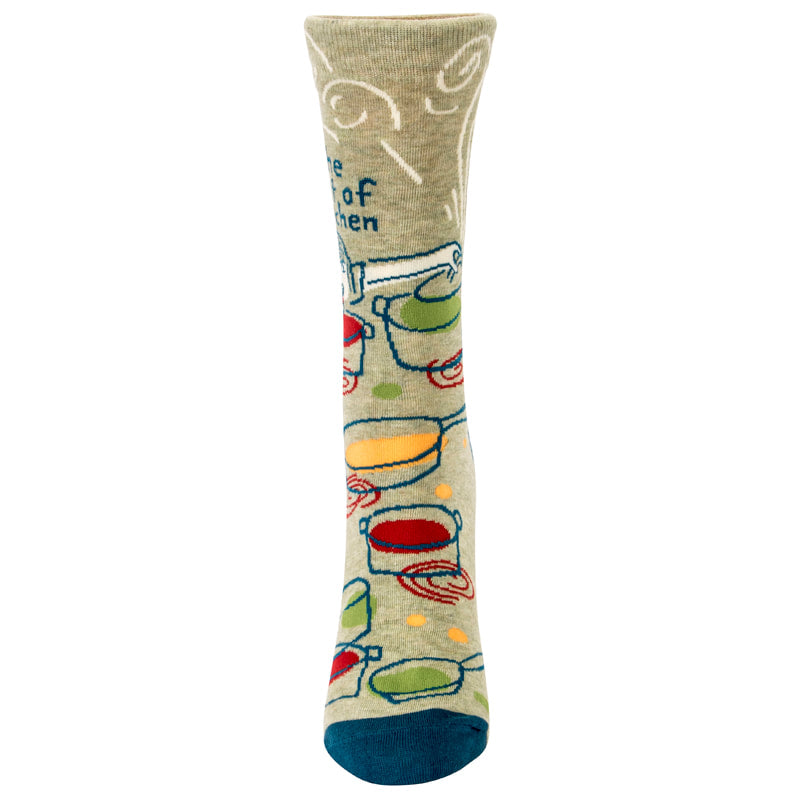 Blue Q Women's Crew Socks - Get the hell out of my kitchen