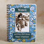 Women Getting Shit Done. Since Forever. - lined 5x7 notepad journal by Umlaut Brooklyn