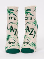 Women's Ankle Sock It's Lazy Time - Blue Q